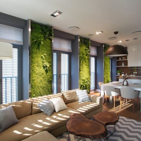 Thiết kế nội thất chung cư Hapulico không gian xanh