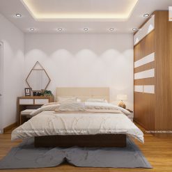 Thiết kế nội thất phòng ngủ master 16m2 cho chung cư