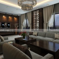Thiết kế nội thất phòng khách tuyệt đẹp cho Anh Chí – Từ Liêm, Hà Nội