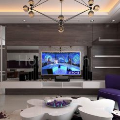 Thiết kế nội thất phòng khách hiện đại cho chung cư cao cấp